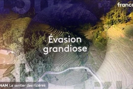 Un reportaje sobre Sa Pa en el canal nacional France 2. (Foto: VNA)