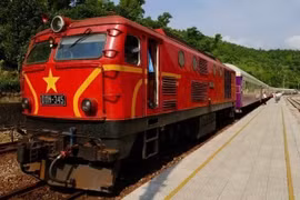 El tren “Conexión del patrimonio del Centro”. (Foto: Nhan Dan)
