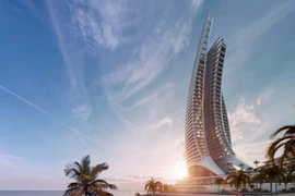 El edificio Khat Vong – Aspira Tower tiene prevista su finalización en 2027 en Hon Thom, Phu Quoc. (Foto: https://vneconomy.vn/)