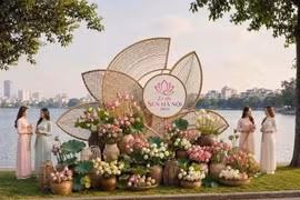 Vista conceptual del espacio donde se celebrará el Festival del Loto de Hanoi 2026. (Foto: Departamento de Turismo de Hanói)