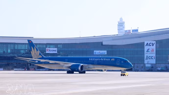 Vietnam Airlines utiliza aviones Boeing 787 de fuselaje ancho en rutas con alta demanda. (Foto: VNA)