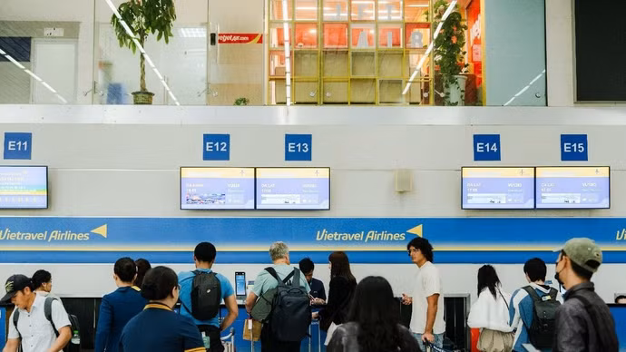 Vietravel Airlines reanuda la ruta aérea Hanói - Da Lat. (Foto: VNA)