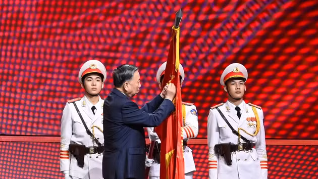[Foto] Ceremonia por el 80º aniversario de Fuerza de Seguridad Popular