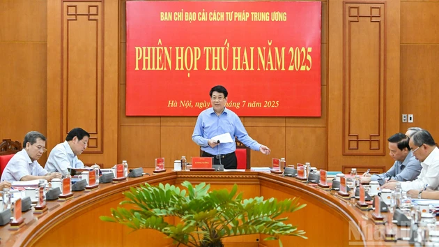 [Foto] Presidente de Vietnam preside segunda reunión del Comité Directivo Central para la Reforma Judicial