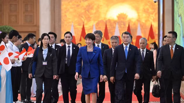 [Foto] Primer ministro de Vietnam sostiene conversaciones con su homóloga japonesa
