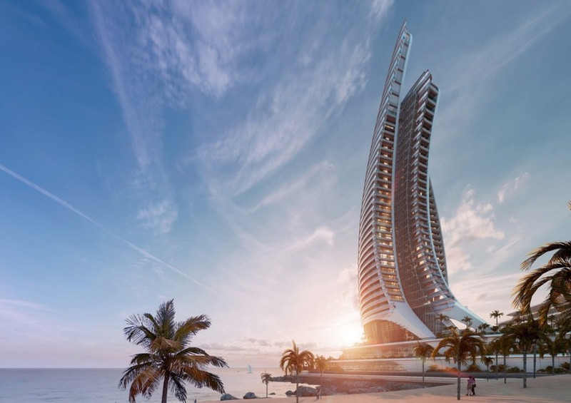El edificio Khat Vong – Aspira Tower tiene prevista su finalización en 2027 en Hon Thom, Phu Quoc. (Foto: https://vneconomy.vn/)
