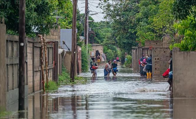 Una zona afectada por inundaciones en la provincia de Maputo, Mozambique, el 12 de enero de 2026 (Foto: Xinhua/VNA)