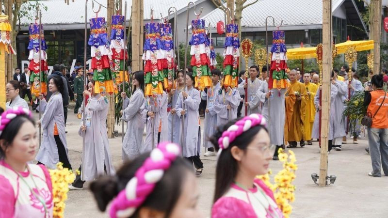 Procesión en la ceremonia de apertura.