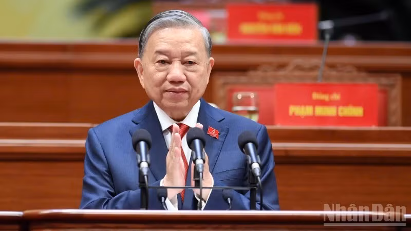 El secretario general del Partido Comunista de Vietnam (PCV), To Lam (Foto: Nhan Dan)