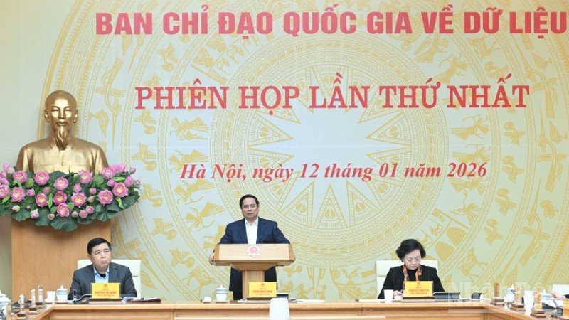 El primer ministro de Vietnam, Pham Minh Chinh, habla en la cita (Foto: Nhan Dan)