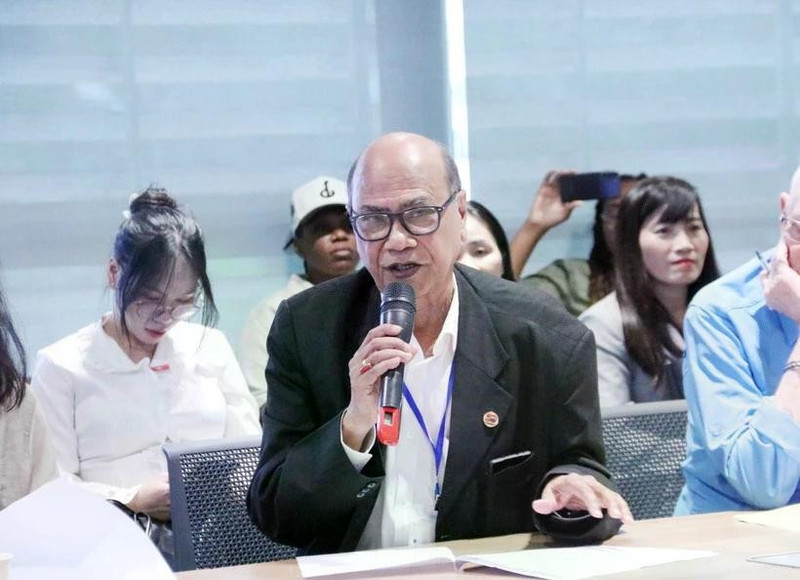 Pallab Sengupta, presidente del Consejo Mundial de la Paz. (Foto: VNA)