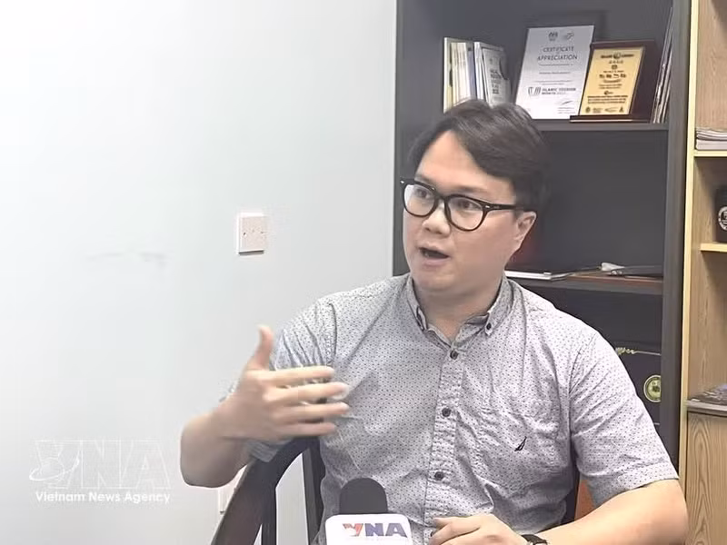 Enzo Sim Hong Jun, investigador malasio especializado en historia y defensa del Sudeste Asiático. (Foto: VNA)