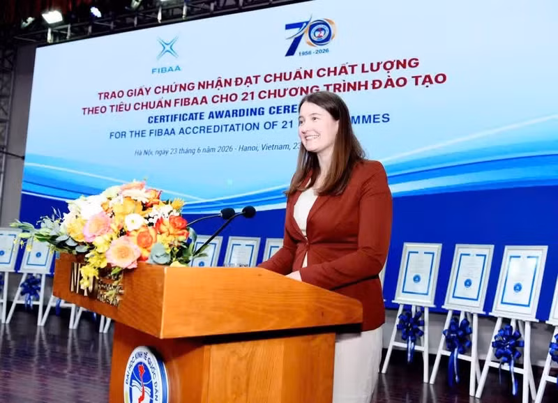 Friderike Odrowski, directora de Proyectos de FIBAA. (Foto: Tuan Anh)