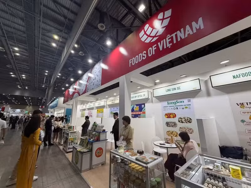 Espacio expositivo de empresas vietnamitas en la feria.