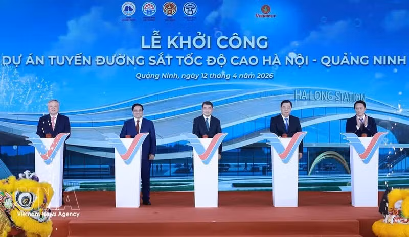 Vietnam inicia construcción de su primera línea ferroviaria de alta velocidad (Foto: VNA)