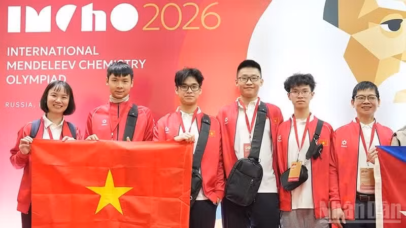 Delegación vietnamita en el evento (Foto: Nhan Dan)