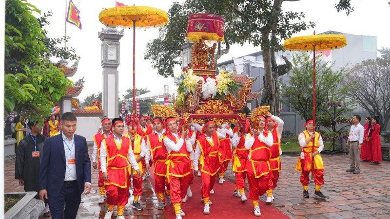Procesión tradicional en el Festival. 
