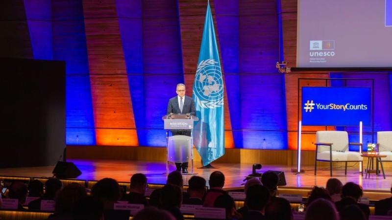 La Unesco anuncia el Informe de seguimiento de la educación en el mundo en su sede de París el 25 de marzo de 2026. (Foto: Unesco)