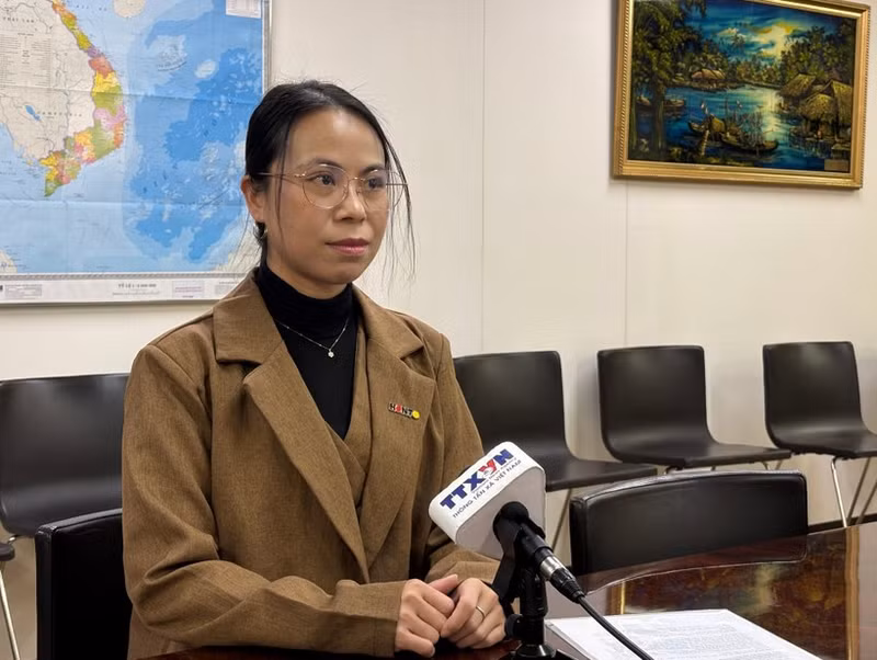 Do Thi Minh Phuong, secretaria general de la Unión de Asociaciones de Vietnamitas en Japón. (Foto: VNA)