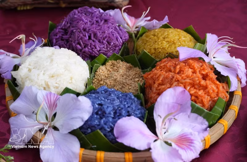 Un plato de arroz glutinoso vietnamita (Foto: VNA)