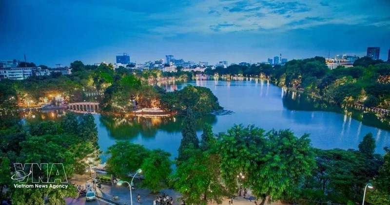 El lago de Hoan Kiem. (Foto: VNA)