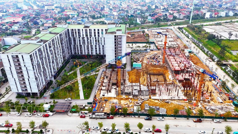 El proyecto piloto de viviendas sociales en el barrio de Thanh Sen, la provincia de Ha Tinh. (Foto: VNA)