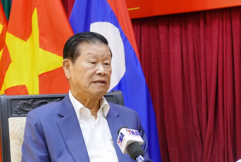 Somsavath Lengsavad, exviceprimer ministro de Laos (Foto: VNA)