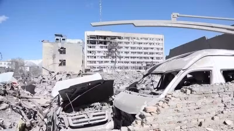 Daños provocados por ataques aéreos estadounidenses e israelíes en Teherán, Irán. (Foto: VNA)