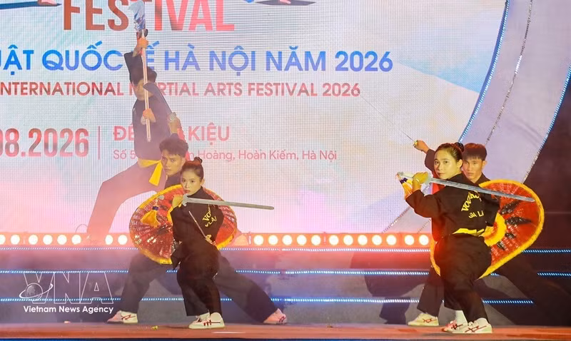 Concluye en Hanói el Festival Internacional de Artes Marciales 2026 (Foto: VNA)