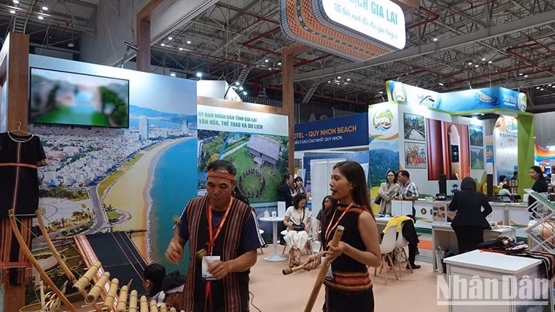 Pabellones de la Feria Internacional de Turismo de Ciudad Ho Chi Minh 2025. (Foto: Linh Bao)