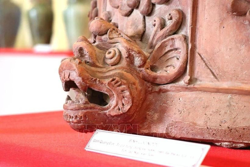 Una obra de la cerámica antigua de Quang Duc. (Foto: VNA)