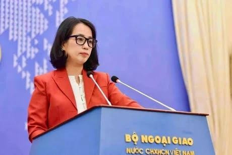 La portavoz del Ministerio de Relaciones Exteriores, Pham Thu Hang (Foto: VNA)