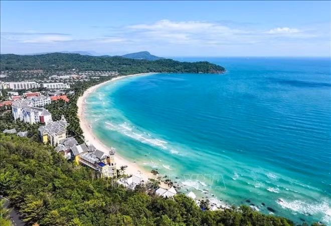 La playa Khem en Phu Quoc, Kien Giang. (Foto: VNA)
