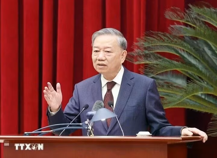 El secretario general del Partido Comunista de Vietnam, To Lam (Foto: VNA)