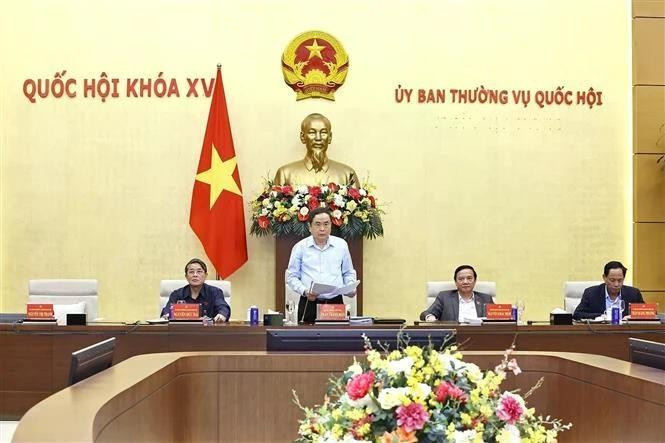 El presidente de la AN, Tran Thanh Man, preside la cita (Foto: VNA)