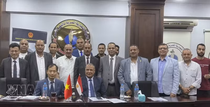 Los delegados del foro "Asociación económica Vietnam-Egipto: Crecimiento y oportunidades" (Foto: VNA)