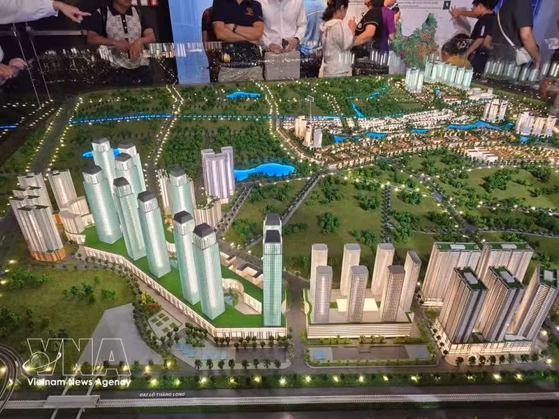 Paisaje a lo largo del bulevar Thang Long. (Foto: VNA)