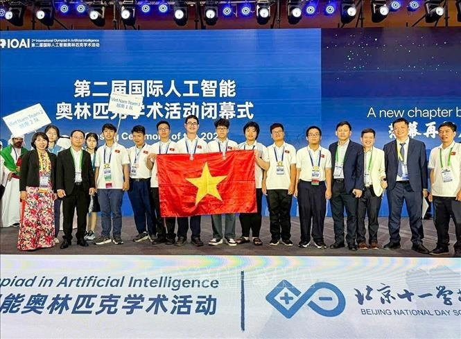 Vietnam entre los cuatro primeros en la Olimpiada Internacional de IA 2025. (Foto: VNA)