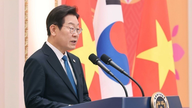 Presidente de Corea del Sur, Lee Jae Myung. (Foto: Thong Nhat/VNA)