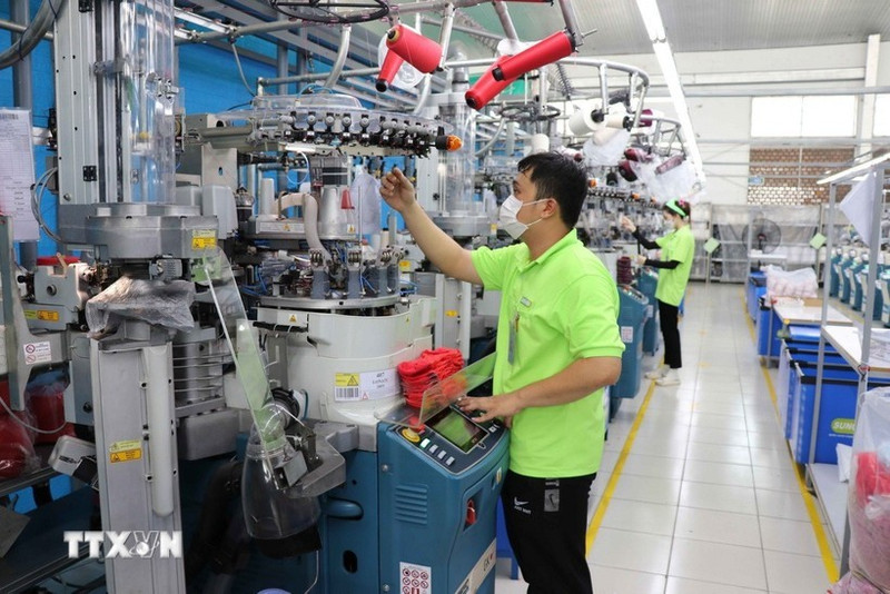 En la fábrica Sung Hwa Vina (de capital surcoreano) en el Parque Industrial Hoa Binh, en la provincia vietnamita de Tay Ninh (Foto: VNA)
