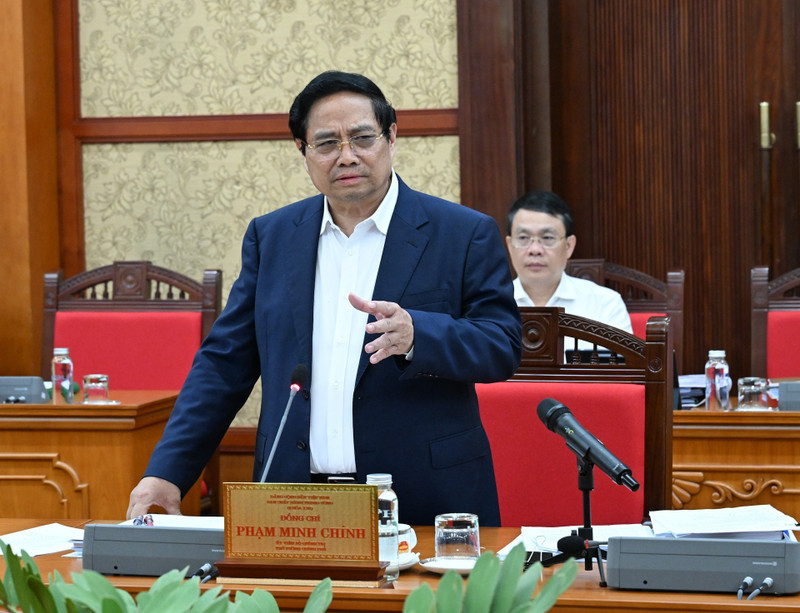 El primer ministro de Vietnam, Pham Minh Chinh, preside la cita (Foto: Nhan Dan)