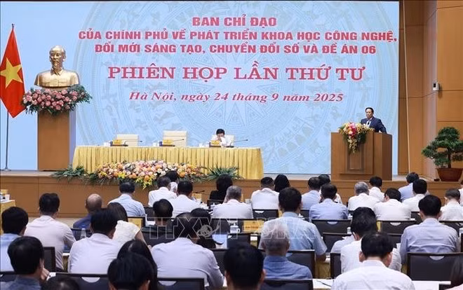 El primer ministro de Vietnam, Pham Minh Chinh habla en el evento (Foto: VNA)