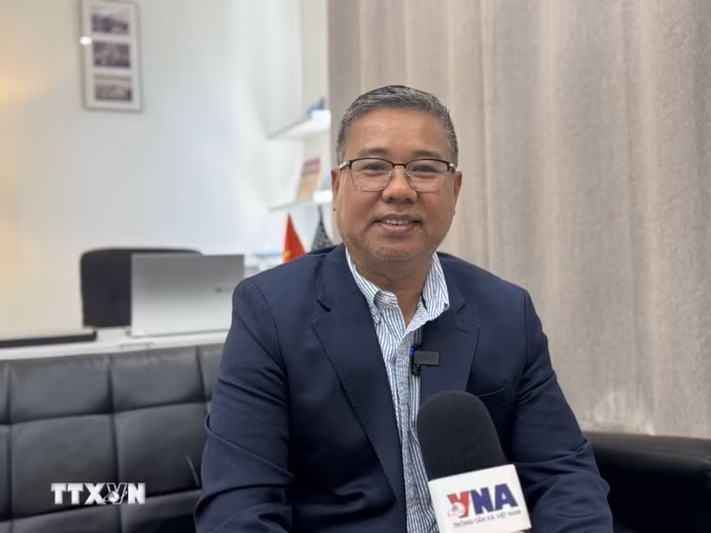 Gary Thanh Nguyen, presidente del Club de Empresarios y Vietnamitas Patriotas del Área Metropolitana de Washington (Foto: VNA)