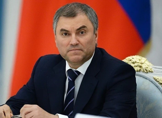 El presidente de la Duma Estatal de la Asamblea Federal de Rusia, Vyacheslav Volodin (Foto: VNA)