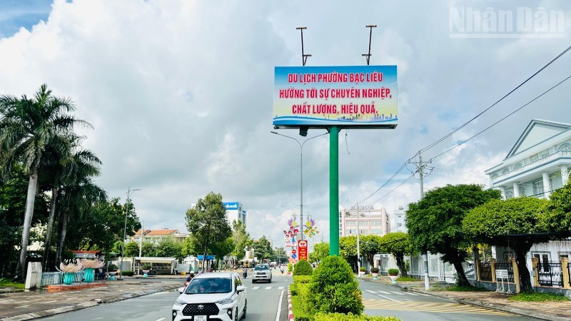 La calle de Tran Huynh, en el barrio de Bac Lieu, provincia de Ca Mau. (Foto: Trong Duy)