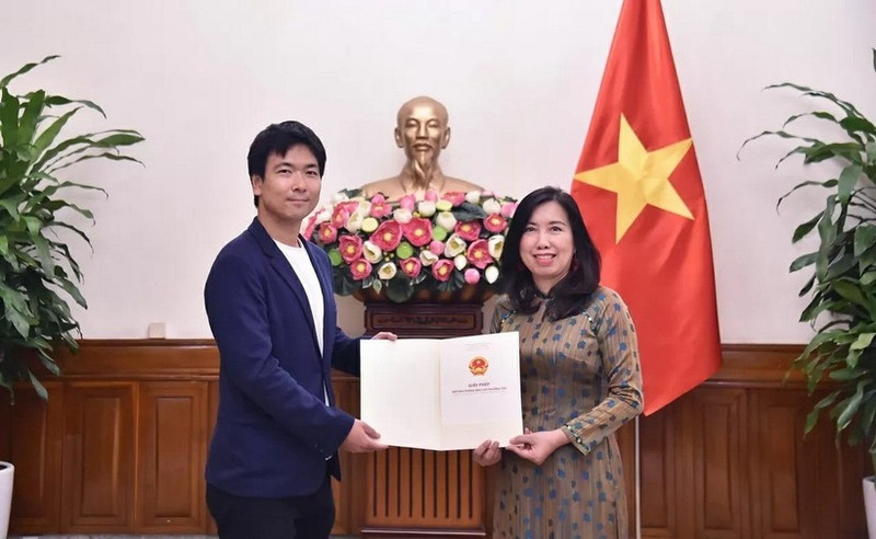 El Ministerio de Relaciones Exteriores de Vietnam concede el permiso para la reapertura de la oficina permanente de la cadena japonesa Nihon Denpa News. (Foto: VNA)