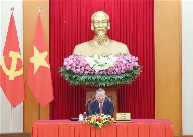 El secretario general del Partido Comunista de Vietnam (PCV), To Lam (Foto: VNA)