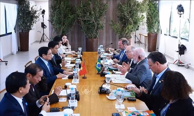 En la reunión. (Foto: VNA)