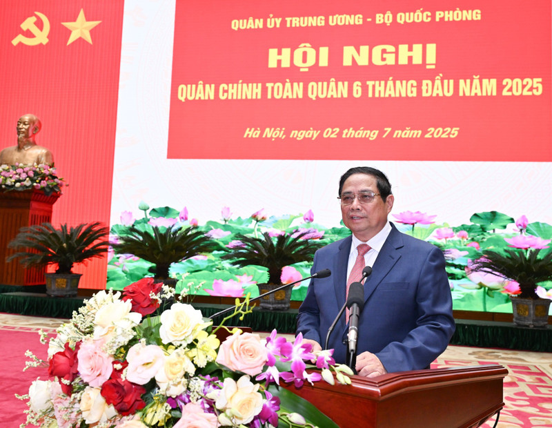 El primer ministro Pham Minh Chinh habla en la cita (Foto: Nhan Dan)