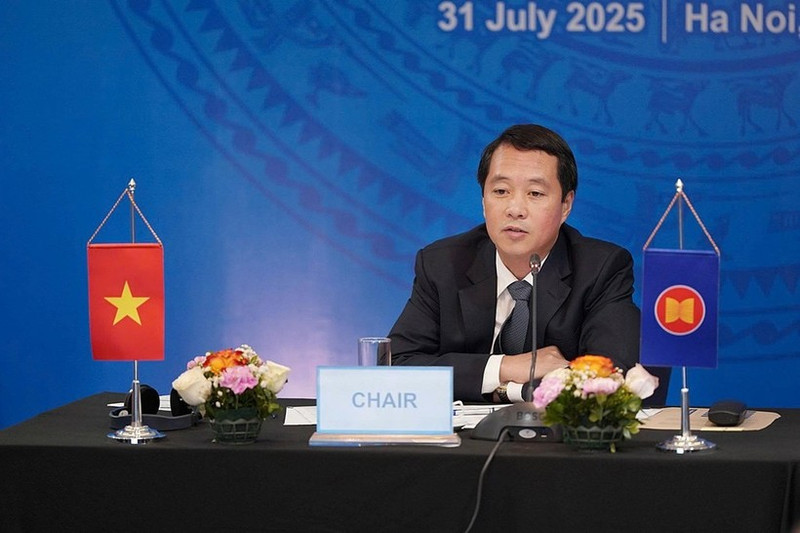 Bui Chinh Nghia, subdirector del Departamento de Gestión y Protección Forestal, director de la Autoridad Administrativa CITES de Vietnam y presidente de la reunión (Foto: VNA)